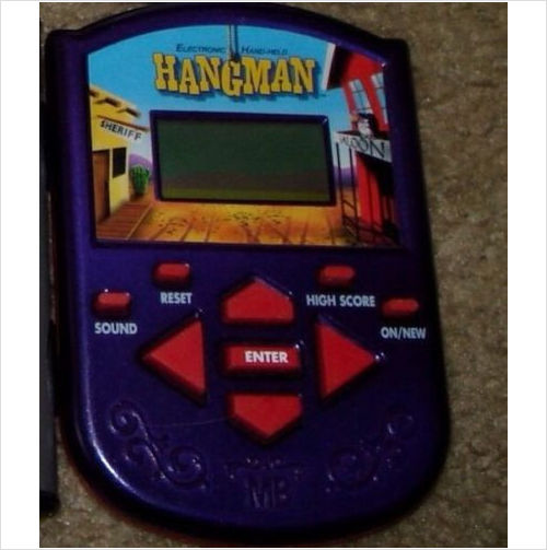 hangman electronic handheld game